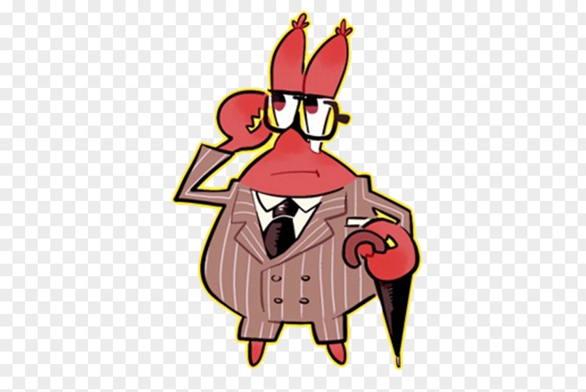 Hand-painted Version Of The Suit Mr. Krabs Clip Art PNG