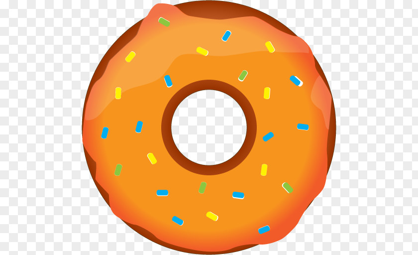 Orange Donuts Nutrition Facts Label Sprinkles Clip Art PNG