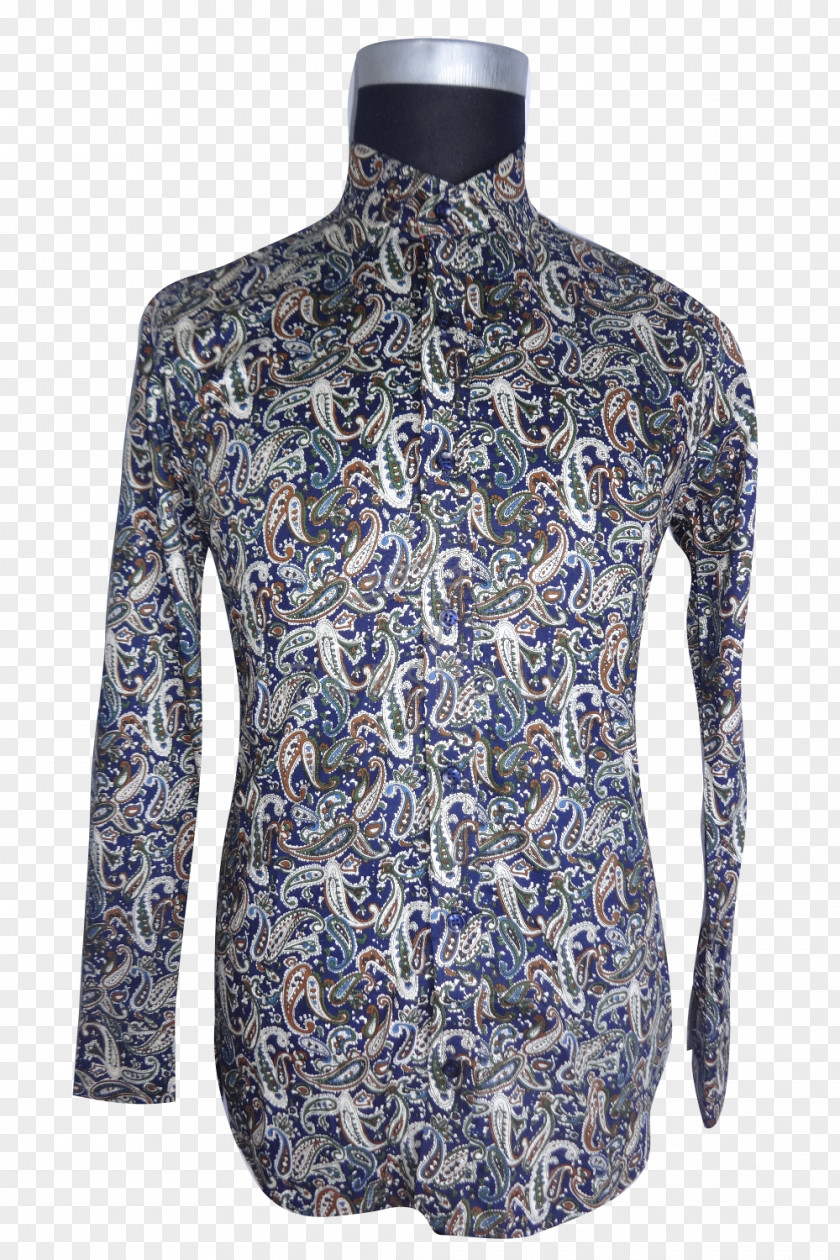 Paisley Motif Sleeve Shirt Clothing Suit PNG