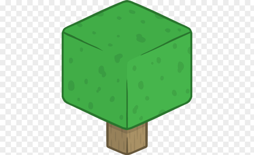 3D Tree Square Angle Green Pattern PNG