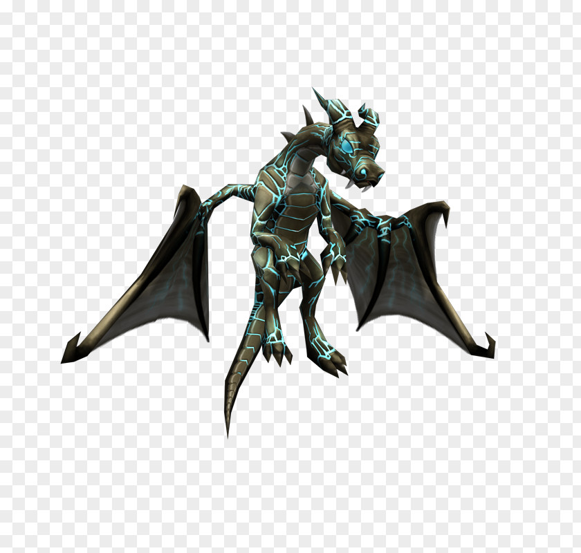 Fragmented Dragon Pet Figurine PNG