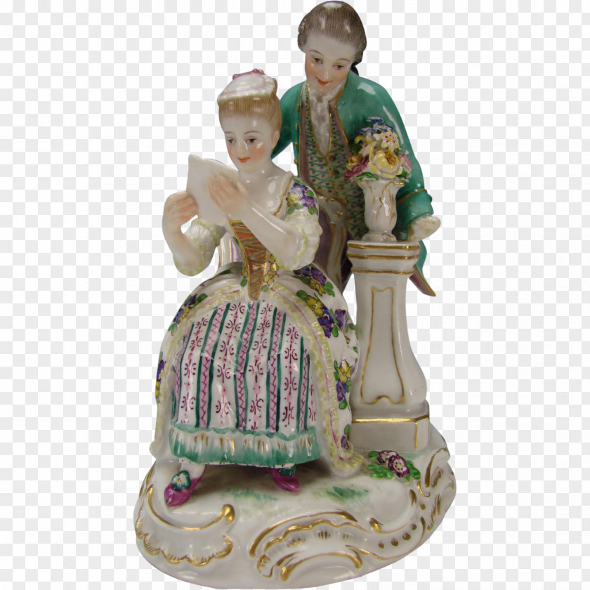 Meissen Porcelain Figurine Sitzendorf PNG