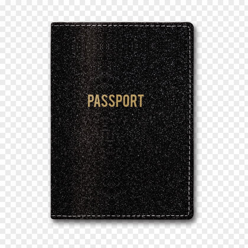 Passport Hand Bag Brand Black M PNG
