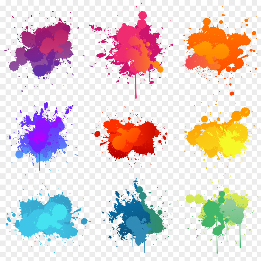 Color Pigment Splash Background Paint Stock Illustration PNG