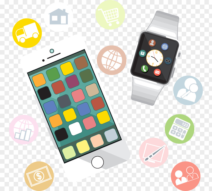 Smartphone Watch Mobile App Development Smartwatch Icon PNG