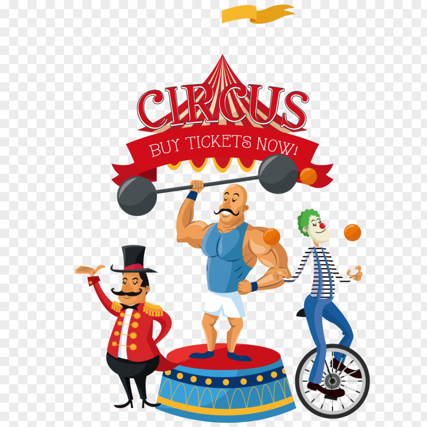 Circus Clown Illustration PNG