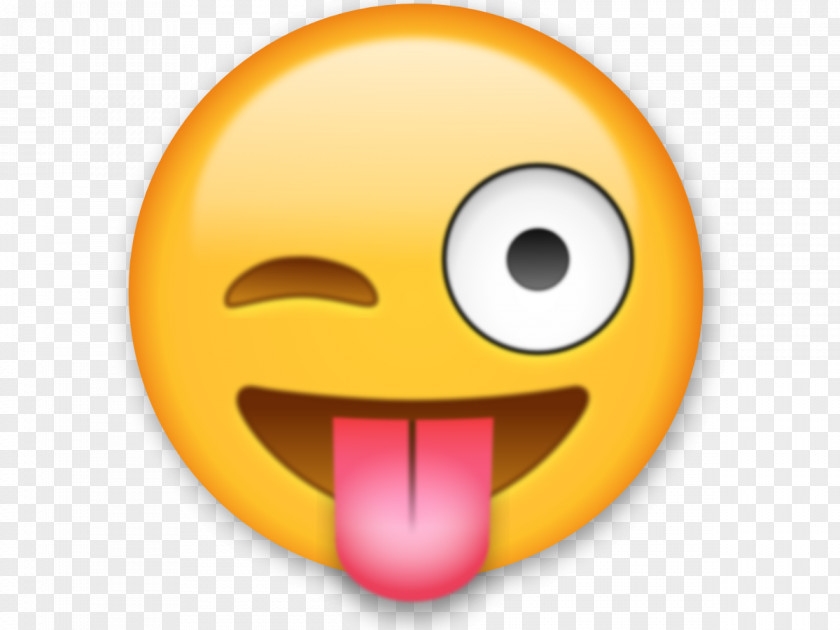 Emoji Sticker Wink Text Messaging Smirk PNG