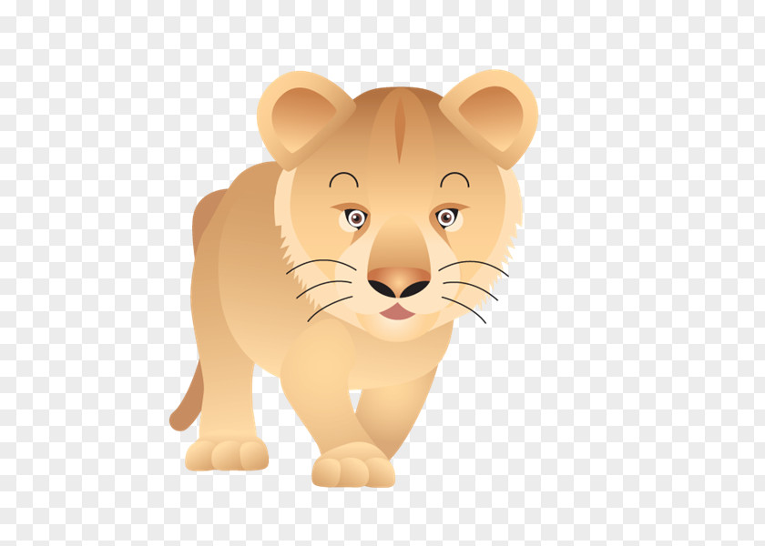Leones Whiskers Big Cat Puma Animated Cartoon PNG