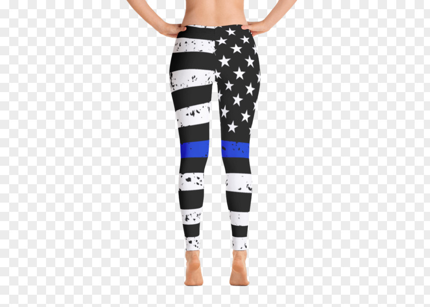 Police Flag Leggings Clothing Capri Pants Yoga Tights PNG