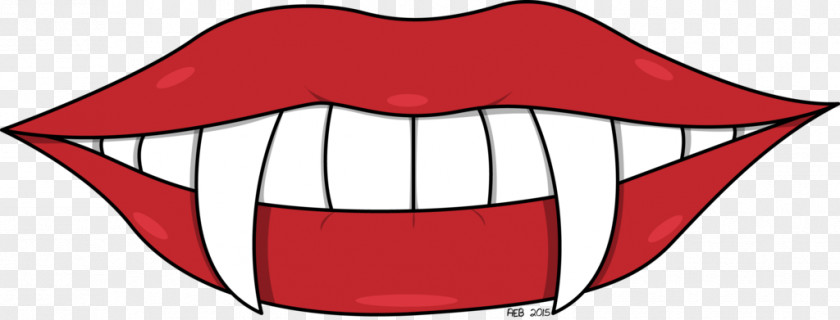 Vampire Mouth Tooth Character Cartoon Line Clip Art PNG