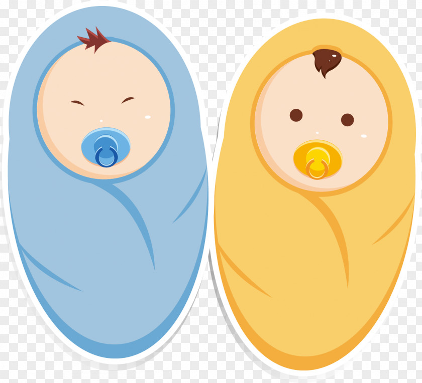 Vector Cute Infant Baby Clip Art PNG