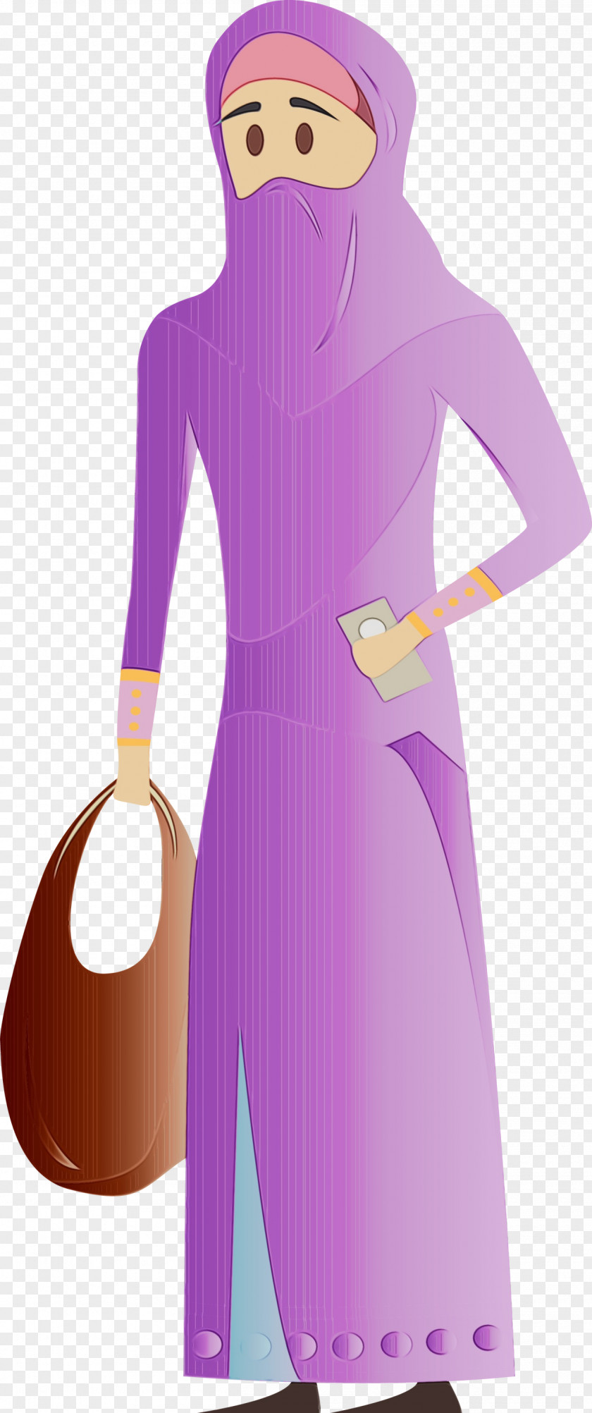 Violet Purple Lilac Dress Neck PNG