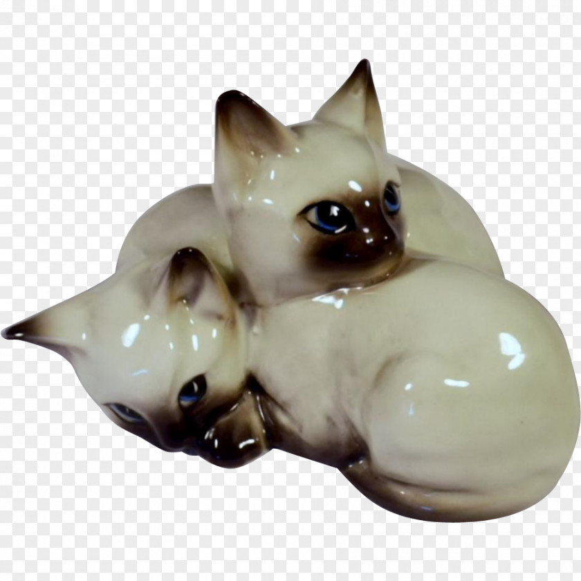 Kitten Whiskers Siamese Cat Snout Figurine PNG