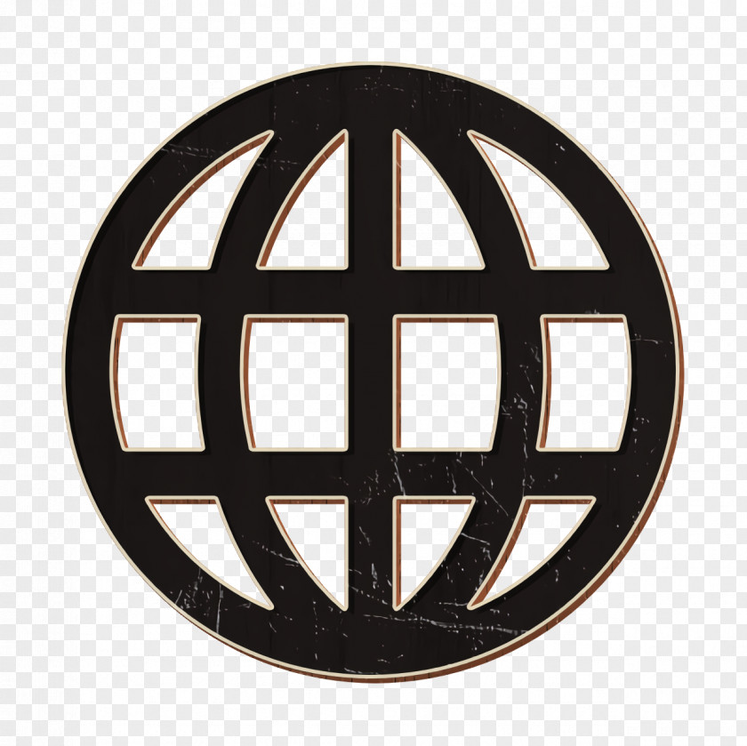 Metal Symbol Globe Icon PNG