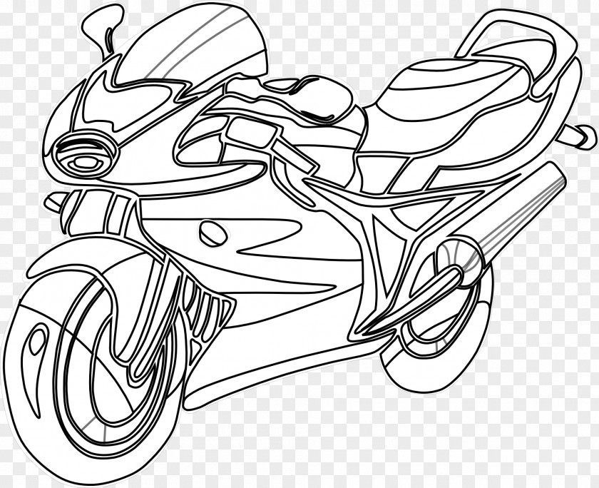 Motorcycle Coloring Book Harley-Davidson Chopper Honda PNG