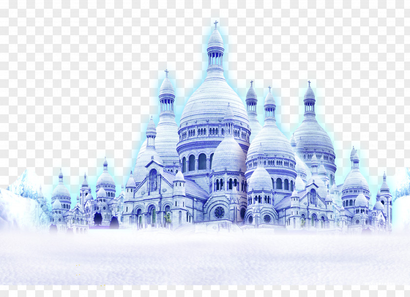 Snow Castle Computer File PNG