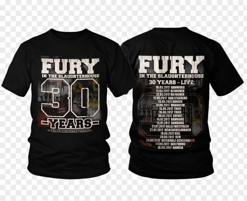 Summer Tour T-shirt Clothing Sleeve Top Fury In The Slaughterhouse PNG