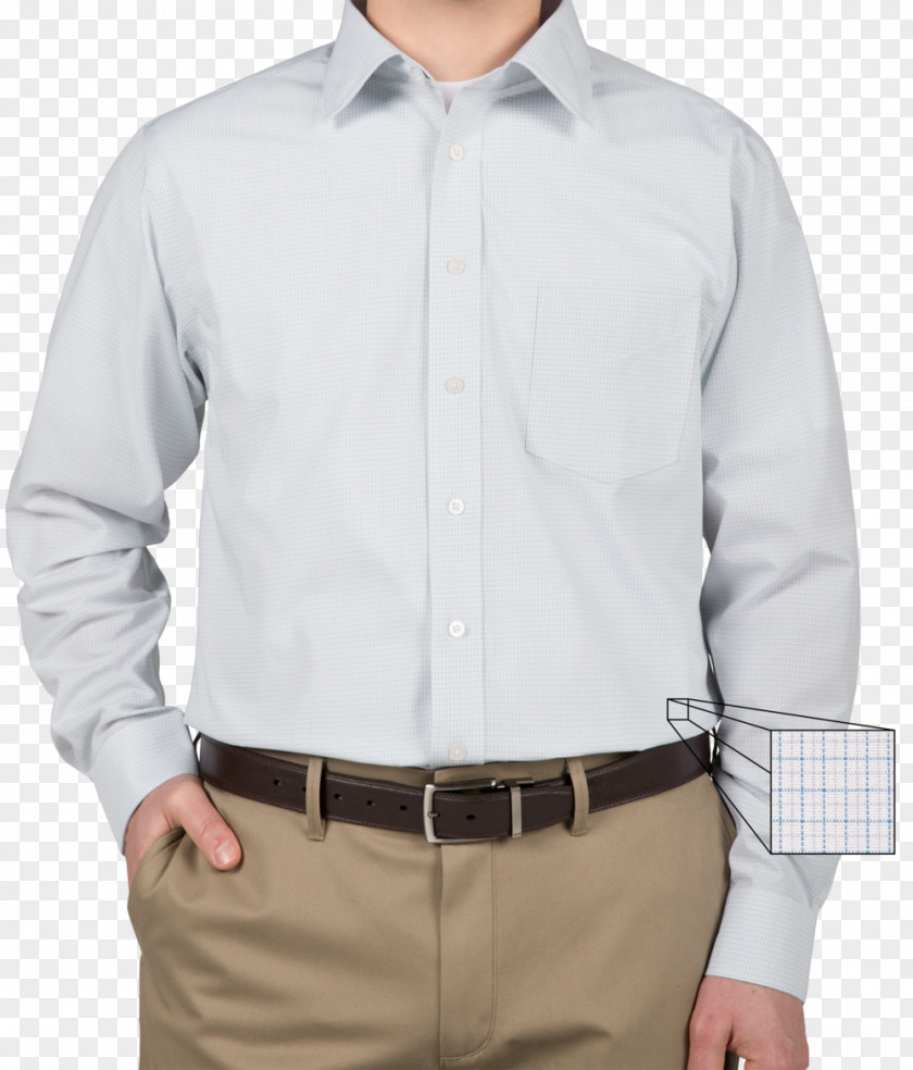 Dress Shirt White Sleeve Button PNG