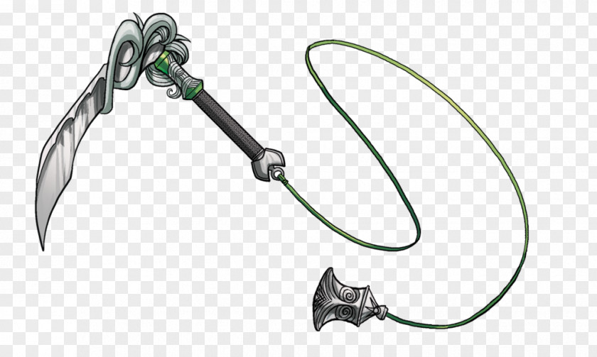 Kusarigama Weapon Kusari-fundo Kama Anime PNG Anime, weapon clipart PNG