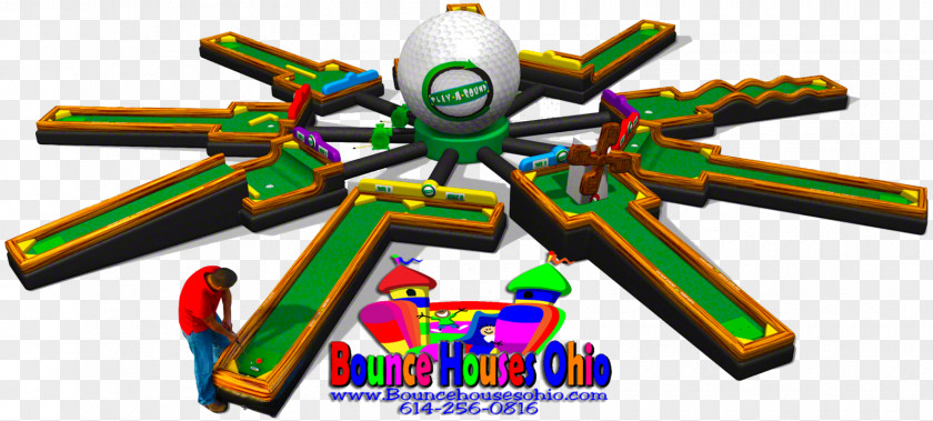 Mini Golf Miniature Inflatable Bouncers Course PNG