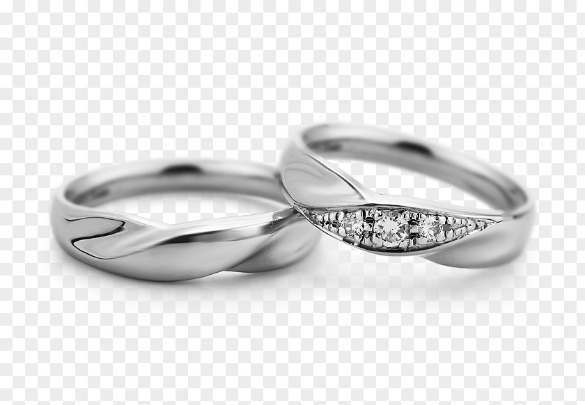 Platinum Safflower Three Dimensional Wedding Ring Silver Body Jewellery PNG