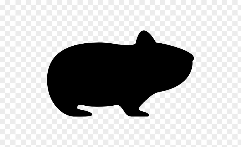Silhouette Hamster Rodent PNG