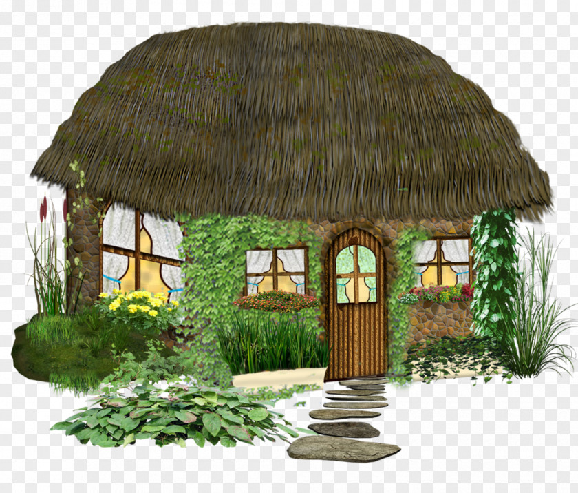 Cottage Tree House Clip Art PNG