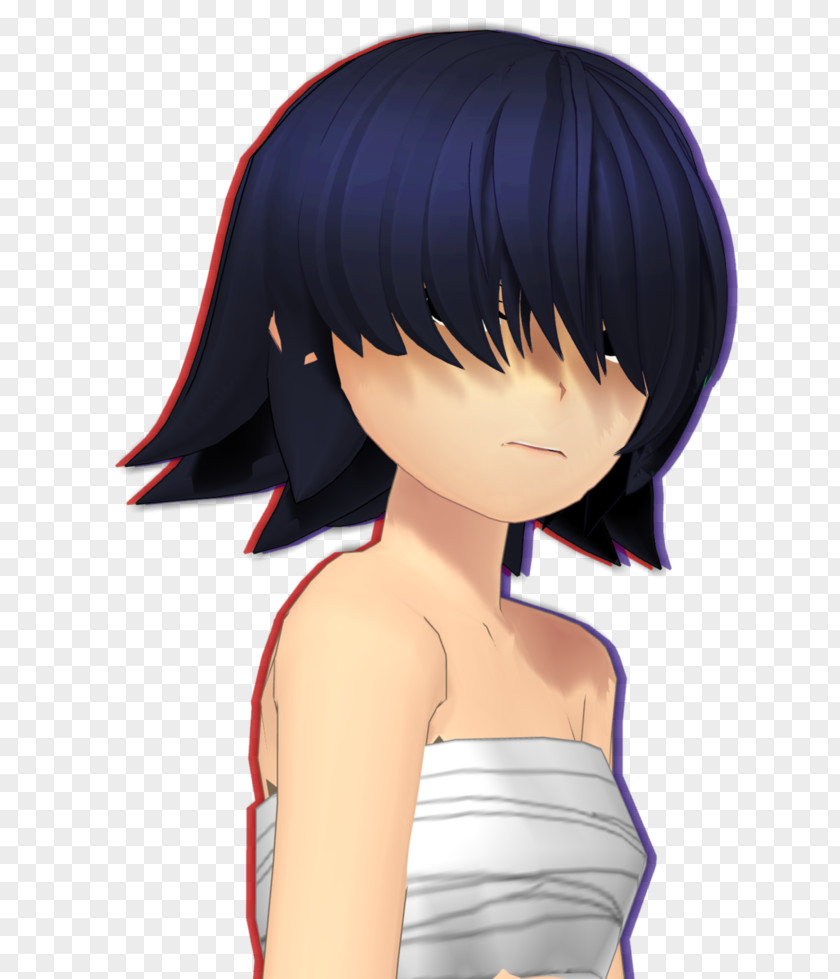 Cyborg Noodle Black Hair Gorillaz PNG