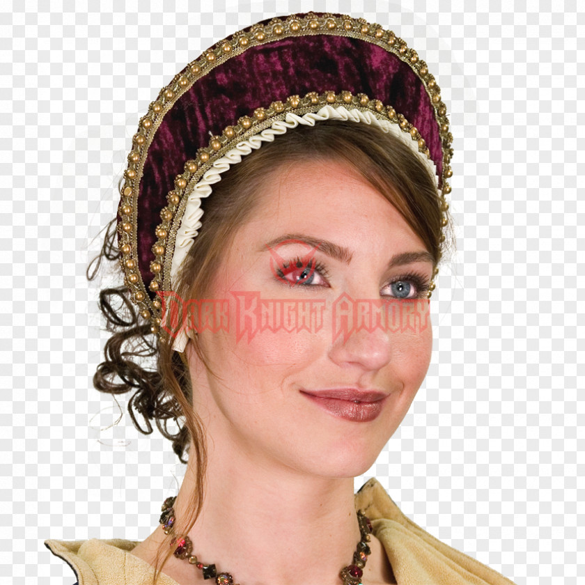 Hat Anne Boleyn Headpiece Middle Ages French Hood PNG