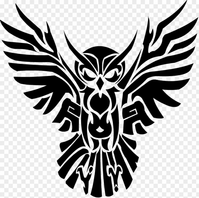 Owl Tribe Tattoo Clip Art PNG
