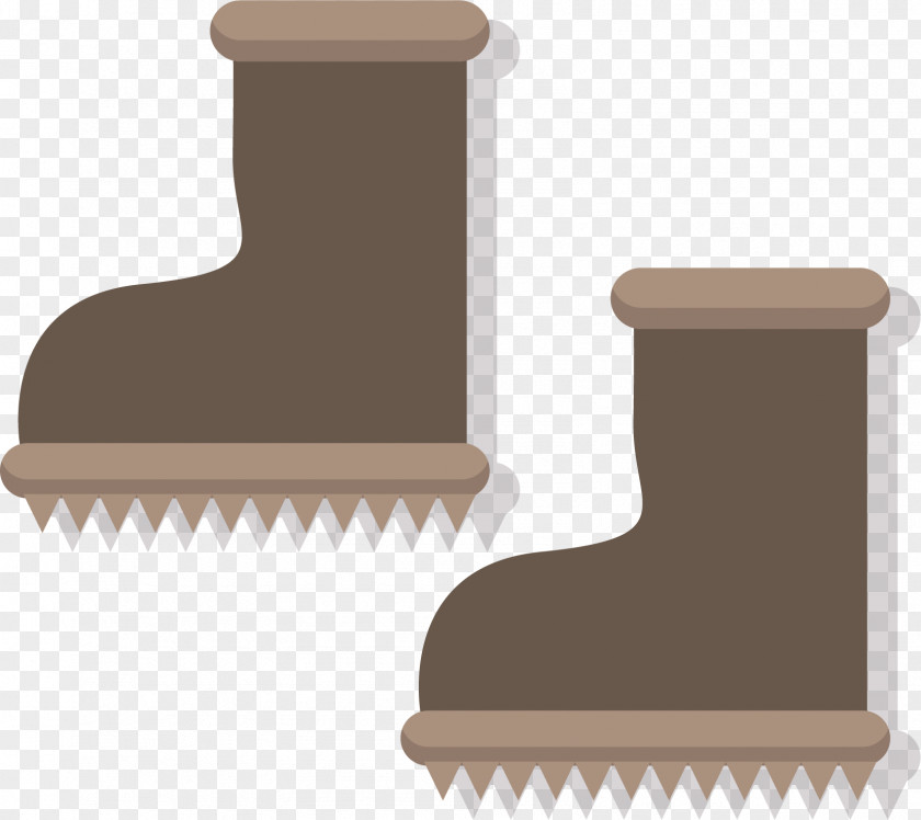 Vector Hand-painted Boots Adobe Illustrator PNG