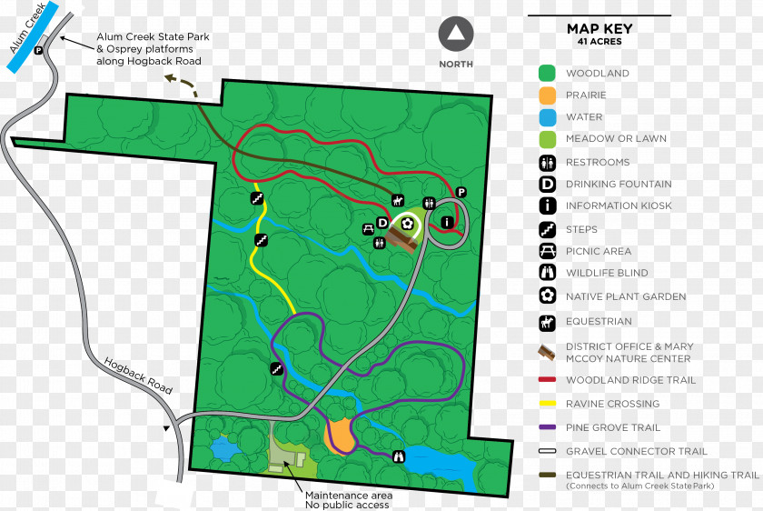 Woodland Delaware Alum Creek State Park Hogback Ridge Forked Run PNG