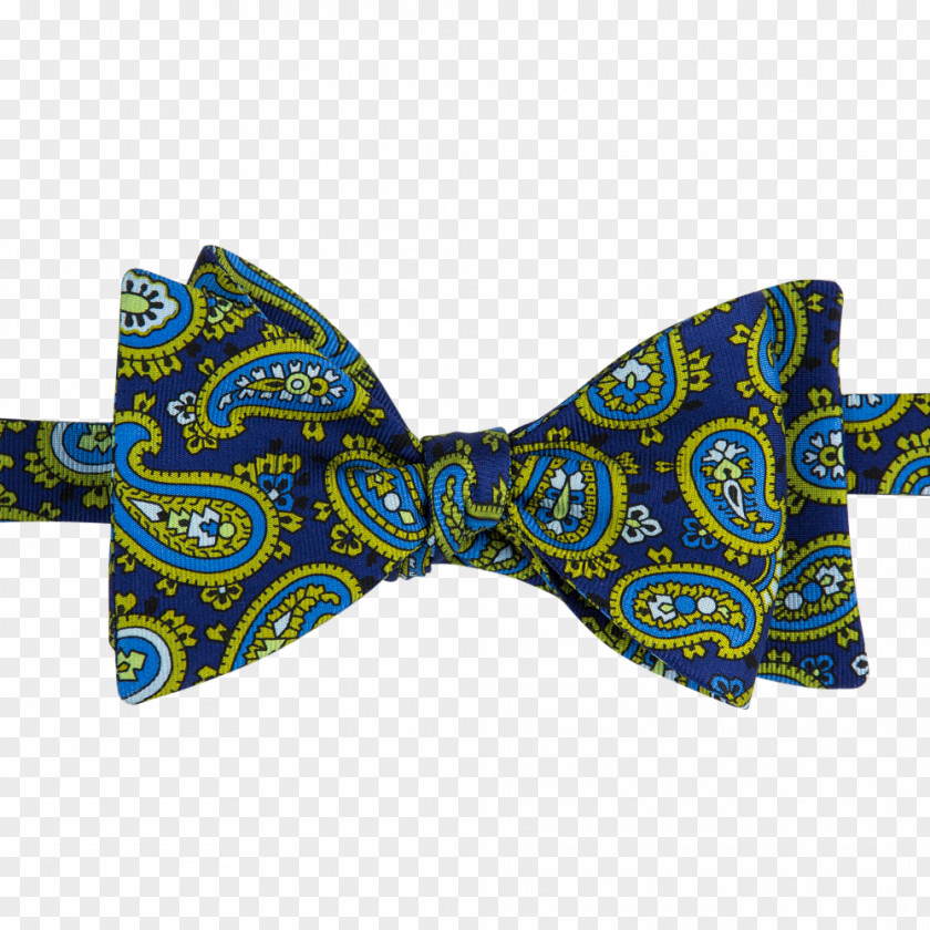Bow Tie Paisley Necktie Turnbull & Asser Wool PNG
