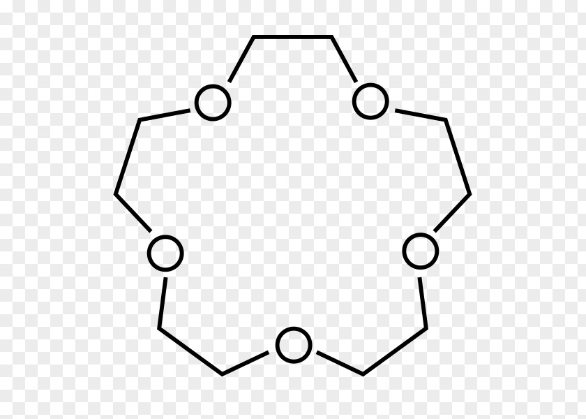 Draw Crown Ether 15-Crown-5 Cyclic Compound 18-Crown-6 PNG