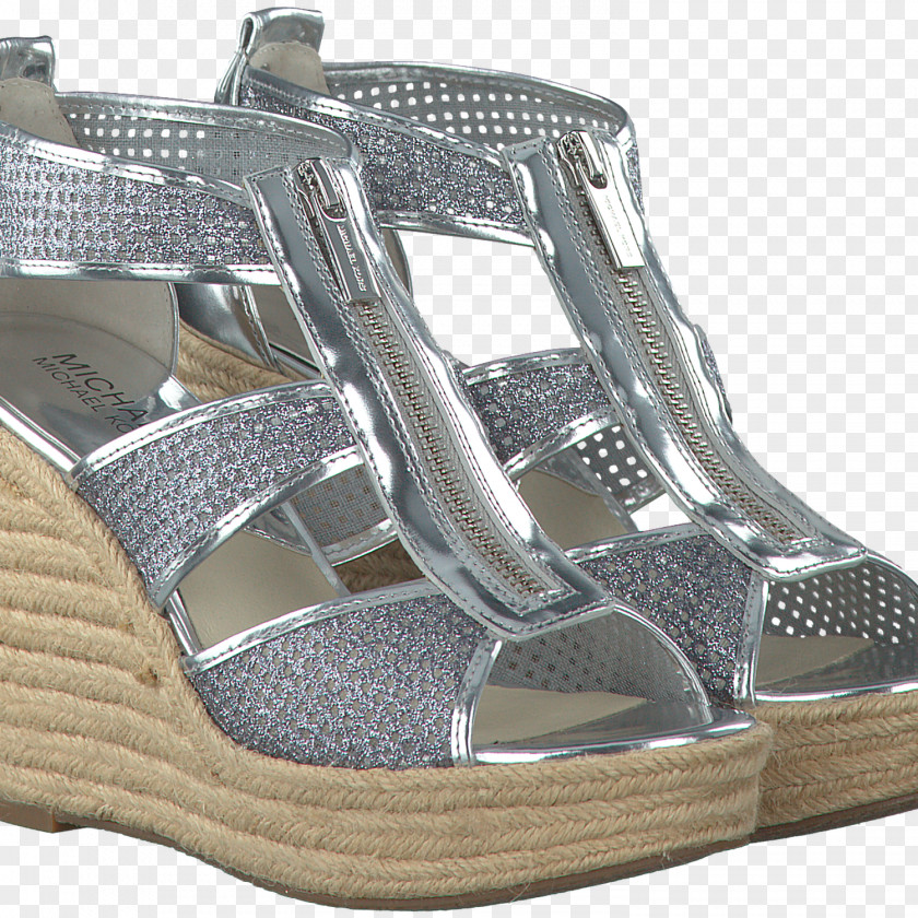 Sandal Michael Kors Damita Platform Wedge Sandals Womens Espadrille Zilveren Sandalen DAMITA WEDGE PNG