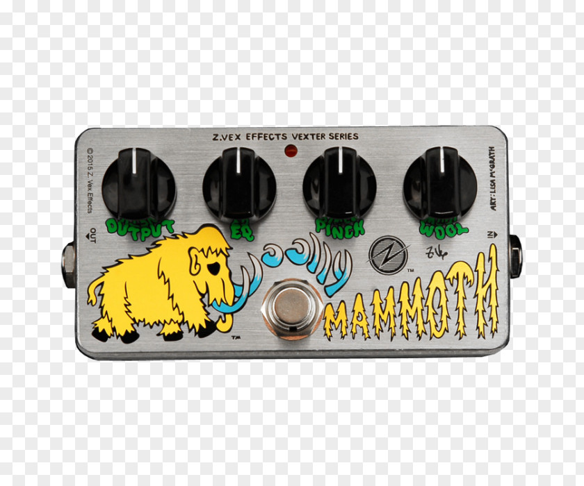 Woolly Mammoth Vexter Z.Vex Effects Processors & Pedals DistortionMusical Instruments Z.VEX PNG