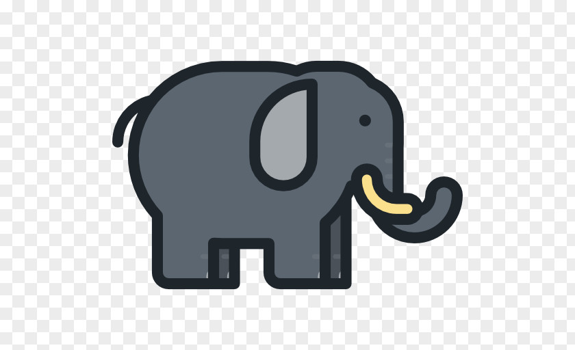Black Elephant Indian Icon PNG