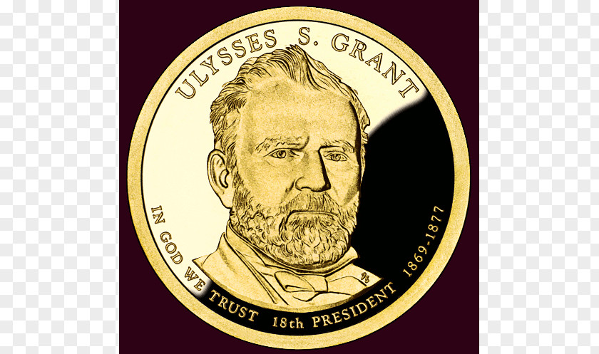 Coins Ulysses S. Grant President Of The United States Presidential $1 Coin Program PNG