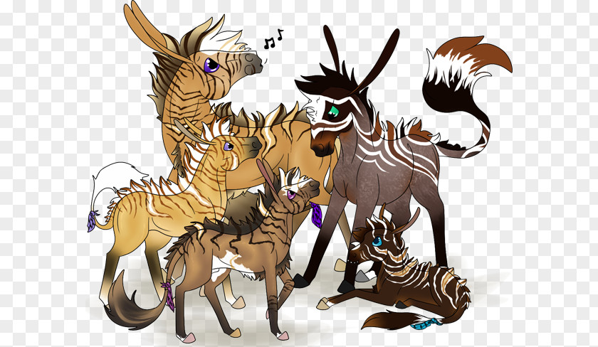 Cool Kids Tiger Horse Cat Pack Animal PNG