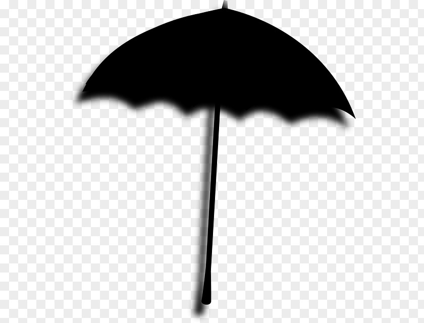 Blackandwhite Silhouette Umbrella Cartoon PNG