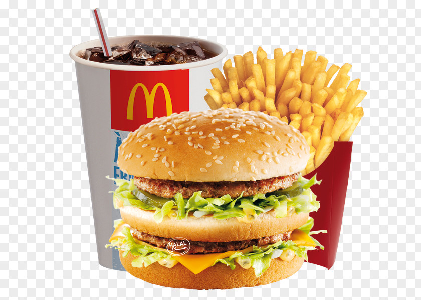 Burger Food Menu Best McDonald's Big Mac Hamburger Fast French Fries McChicken PNG