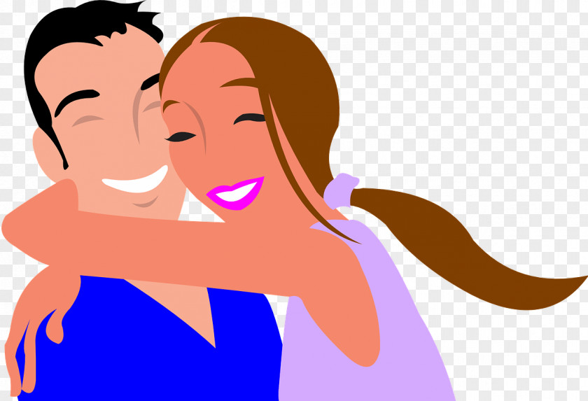 Etnic Smiley Couple Clip Art PNG