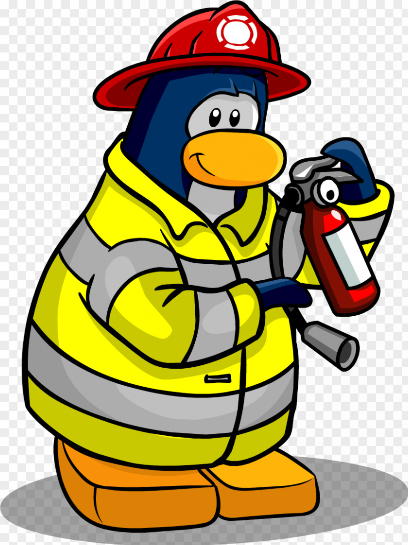Fire Fighter Club Penguin Firefighter's Helmet Engine Clip Art PNG