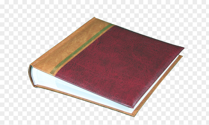 Guestbook Plywood Varnish Maroon Rectangle PNG