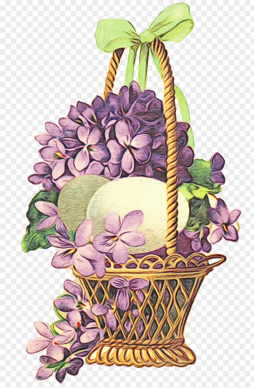 Hydrangea Houseplant Easter Egg Background PNG