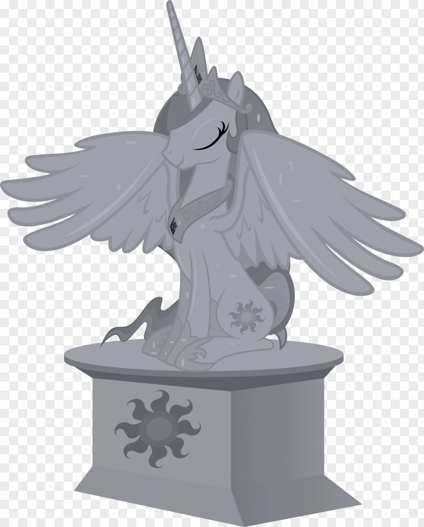 Princess Celestia Pony Statue Winged Unicorn Art PNG