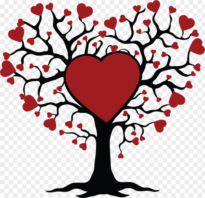 Love Tree Of Life Heart Sticker Clip Art PNG