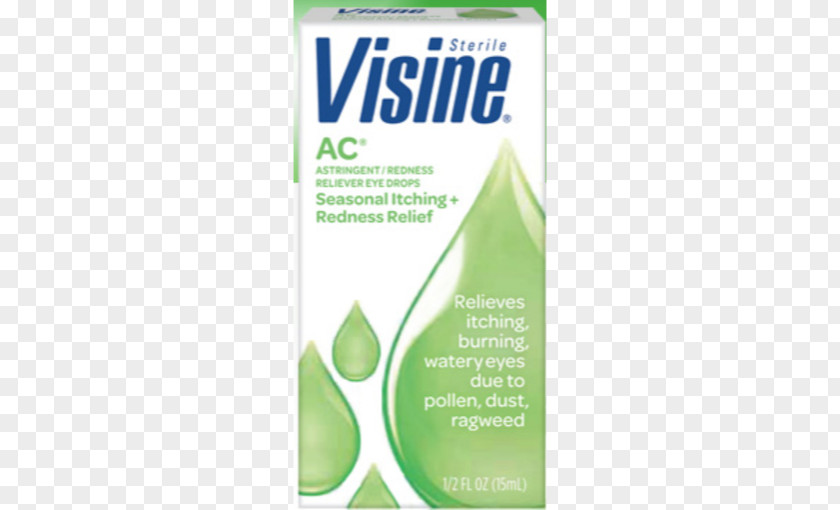 Eye Visine-A Allergy Relief Drops & Lubricants Visine Tears Dry PNG