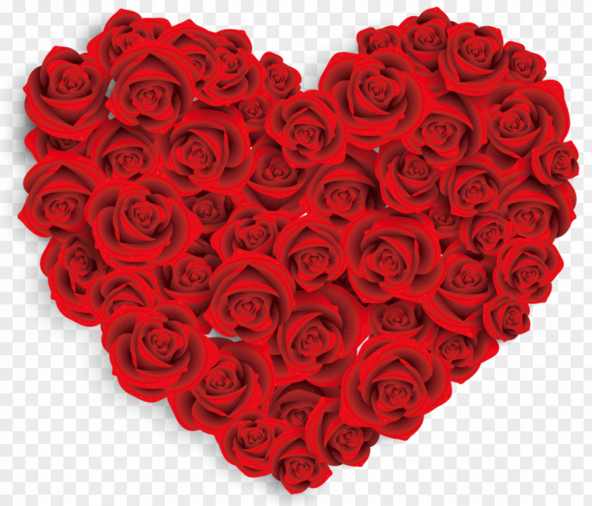 Heart-shaped Roses Valentine's Day Valentine’s Cruise Heart Rose Clip Art PNG