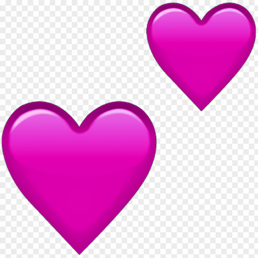Pink Heart Emoji Sticker Clip Art PNG